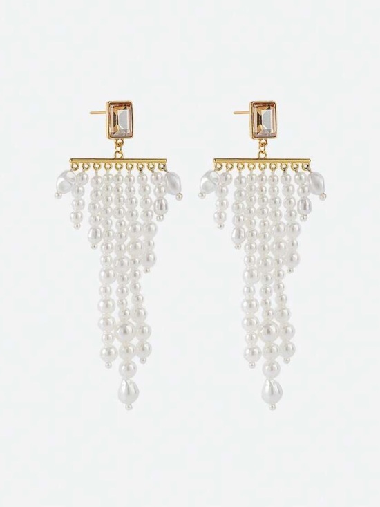 Pearl drop earrings N2054